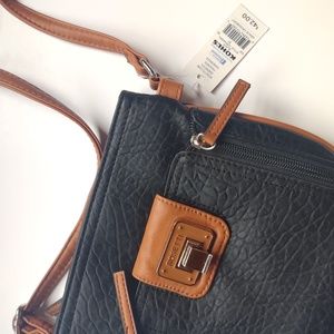 Black and brown Rosetti purse